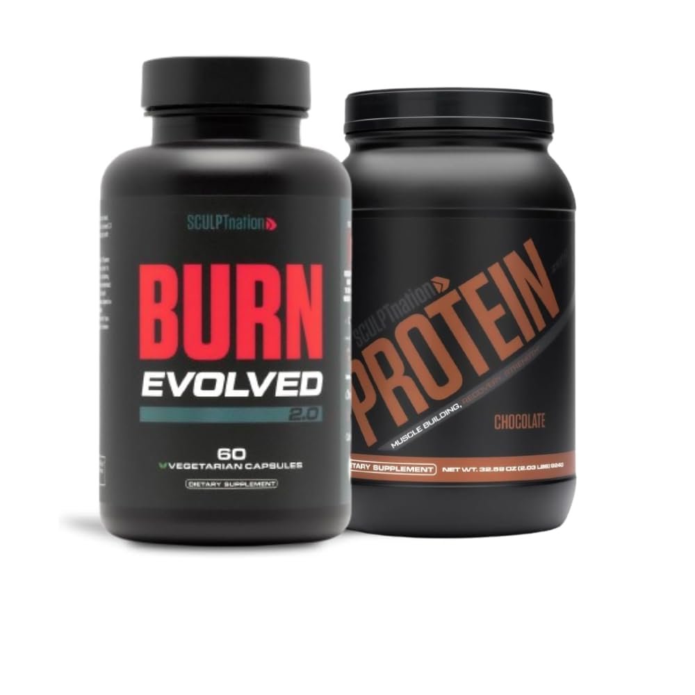 Sculpt Nation by V Shred Burn Evolve 2.0 and Protein Chocolate Powder Bundle