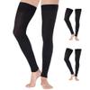 Mojo Compression Socks for Women and Men (3 Pairs) 20-30mmHg with Graduated Support - Thigh High Compression Leg Sleeve for Circulation during Sports, Pregnancy, Travel - Black, X-Large - A609BL4 view 1