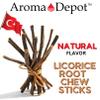 Aroma Depot 8 oz. Natural Licorice Root Chew Sticks for Humans.100% Pure Natural | Oral Health & Fresh Bearth | Individual Liquorice Sticks are 6.5-7 inches Long. Glycyrrhiza Glabra from Turkey. view 2