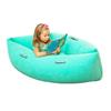 Bouncyband Small Comfy Peapod Sensory Chair - Green 48" - Fun, Inflatable Peapod Chair Provides Therapeutic Sensory Relief and Compression for Kids Ages 3-6, Includes Electric Air Pump view 1
