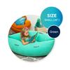 Bouncyband Small Comfy Peapod Sensory Chair - Green 48" - Fun, Inflatable Peapod Chair Provides Therapeutic Sensory Relief and Compression for Kids Ages 3-6, Includes Electric Air Pump view 2