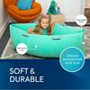 Bouncyband Small Comfy Peapod Sensory Chair - Green 48" - Fun, Inflatable Peapod Chair Provides Therapeutic Sensory Relief and Compression for Kids Ages 3-6, Includes Electric Air Pump view 4