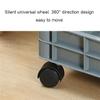 Bubinblau Broom and Mop Holder, Stainless Steel Cleaning Cart, Movable Janitorial Cart with Wheels, Floor Mounted Home Cleaning Cart for Garden Factory Cleaning Tools Storage,10 Slots view 3