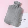 2L Hot Water Bottle with Super Soft Cover,Thickened,Anti-Leak,Anti-Scalding,Explosion-Proof Hand Warmer,Both Hot and Cool,Portable and Long-Lasting Hot Water Bag,Warm Hands,Feet,Legs and More(Grey) view 1