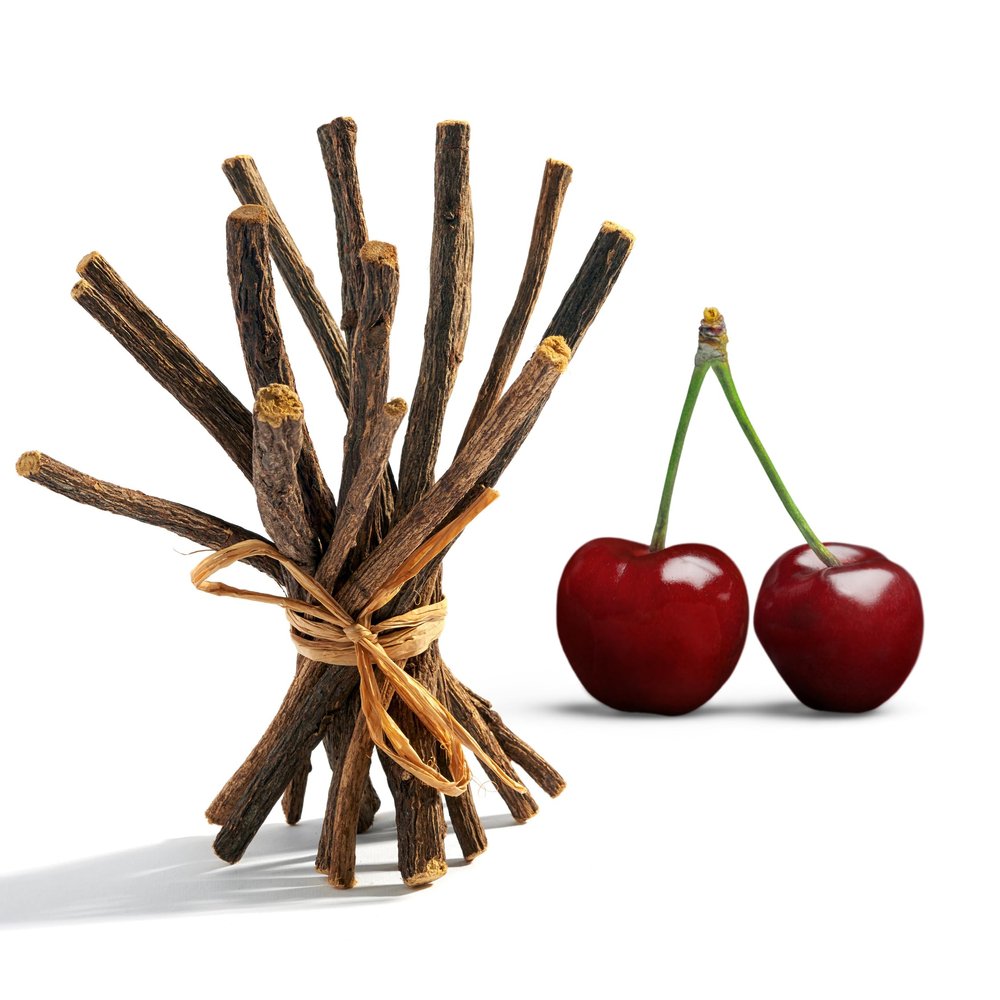 Aroma Depot Cherry 8 oz. Flavored Licorice Root Chew Sticks for Humans. 100% Pure Natural | Oral Health & Fresh Bearth | Individual Sticks are 6.5-7 inches Long. Glycyrrhiza Glabra from Turkey