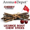 Aroma Depot Cherry 8 oz. Flavored Licorice Root Chew Sticks for Humans. 100% Pure Natural | Oral Health & Fresh Bearth | Individual Sticks are 6.5-7 inches Long. Glycyrrhiza Glabra from Turkey view 4