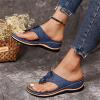 Orthopedic Sandals Women Plantar Fasciitis Arch Support Back Strap Women Orthotic Slides Comfortable Orthopedic Sandals Dressy Summer Wide Width Walking Flip Flops Beach Shoes with Arch Support 2023 view 3