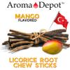 Aroma Depot Mango 1 lb. Flavored Licorice Root Chew Sticks for Humans. 100% Pure Natural | Oral Health & Fresh Bearth | Individual Sticks are 6.5-7 inches Long. Glycyrrhiza Glabra from Turkey. view 4