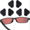 Acefrog 3 Pairs Upgraded Nose Pads for Oakley Turbine OO9263, Marshal MNP, Fives Squared OO9238, Chainlink OO9247, Pit Bull OO9128 Eyeglass Sunglass, Push-in Nose Piece Replacement, Black, Anti-Slip view 1
