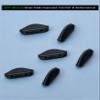 Acefrog 3 Pairs Upgraded Nose Pads for Oakley Turbine OO9263, Marshal MNP, Fives Squared OO9238, Chainlink OO9247, Pit Bull OO9128 Eyeglass Sunglass, Push-in Nose Piece Replacement, Black, Anti-Slip view 2