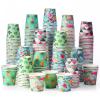 Sawysine 300 Count 3 oz Disposable Small Paper Cups for Bathroom, Mouthwash, Coffee & More Mini Cups for Supermarket, Birthday Party, Travel, Picnic & BBQ(Hawaii Style) view 1