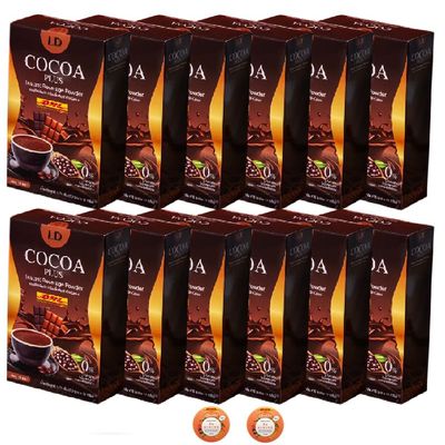 170g 10 Sachets/Box Roasted Rich Aroma Delicious LD Cocoa Plus New Formula of Mae Tak Cocoa Set 12 By Beautygoodshop [Get Free For You Beauty Gifts]