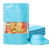 100 Pack Smell Proof Bags, Resealable Mylar Bags with Matte Window, Foil Pouch Stand-up Bags for Food Self Sealing Storage, Scratch Resistant Hand Storage Bags.(Blue, 5.98.6 Inch) view 1