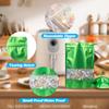 100 Pack Smell Proof Bags, Resealable Mylar Bags with Matte Window, Foil Pouch Stand-up Bags for Food Self Sealing Storage, Scratch Resistant Hand Storage Bags. (Green, 6.39.4 Inch) view 3