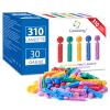 CareLiving Lancets for Diabetes Testing - 30 Gauge Diabetic Lancets for Blood Testing and Glucose Testing - Fits Most Lancing Devices - 310 Count (Colourful) view 1