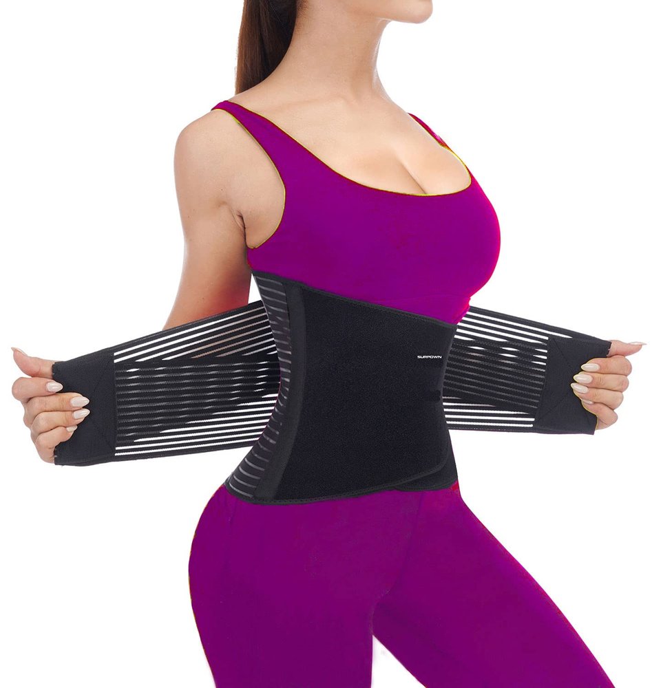 TESETON Back Brace for Men and Women, Support Belt Relief Lower Back Pain Herniated Disc, Sciatica, Scoliosis, Breathable Mesh, Lumbar Support Belt with 8 reinforced Bones 02 Black-S