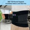 TESETON Back Brace for Men and Women, Support Belt Relief Lower Back Pain Herniated Disc, Sciatica, Scoliosis, Breathable Mesh, Lumbar Support Belt with 8 reinforced Bones 02 Black-S view 3