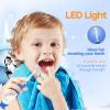SEAGO Toddler Electric Toothbrushes for Baby Ages 0-3 Years, Baby Toothbrush with Smart Timer and Suction Base, 4 Replacement Brush Heads SG-513 (Navy-C) view 4