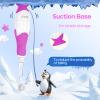 SEAGO Toddler Electric Toothbrushes for Baby Ages 0-3 Years, Baby Toothbrush with Smart Timer and Suction Base, 4 Replacement Brush Heads SG-513(Purple-C) view 2
