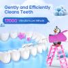 SEAGO Toddler Electric Toothbrushes for Baby Ages 0-3 Years, Baby Toothbrush with Smart Timer and Suction Base, 4 Replacement Brush Heads SG-513(Purple-C) view 3