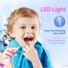 SEAGO Toddler Electric Toothbrushes for Baby Ages 0-3 Years, Baby Toothbrush with Smart Timer and Suction Base, 4 Replacement Brush Heads SG-513(Purple-C) view 4