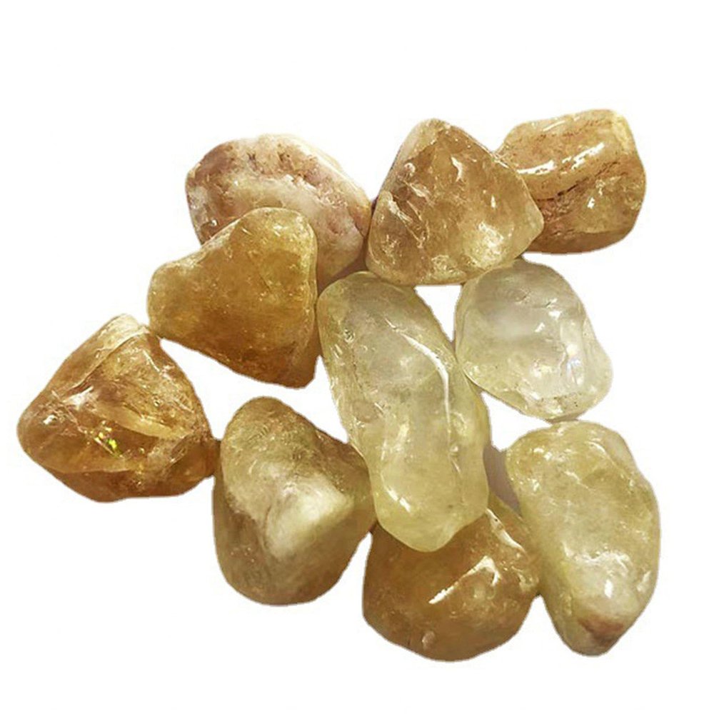DECORN 1lb Citrine Tumble Stone Crystals - Healing Crystal - Meditation, Relieves Stress, Spiritual Gift - Crystal Therapy, Tumblestone, 20-30mm