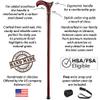 Asterom Walking Cane - Handmade, Ergonomic, Wooden Canes for Women & Men - Cool Walking Sticks for Seniors Women, Unique, Wood (Cherry, 37 Inches) view 3