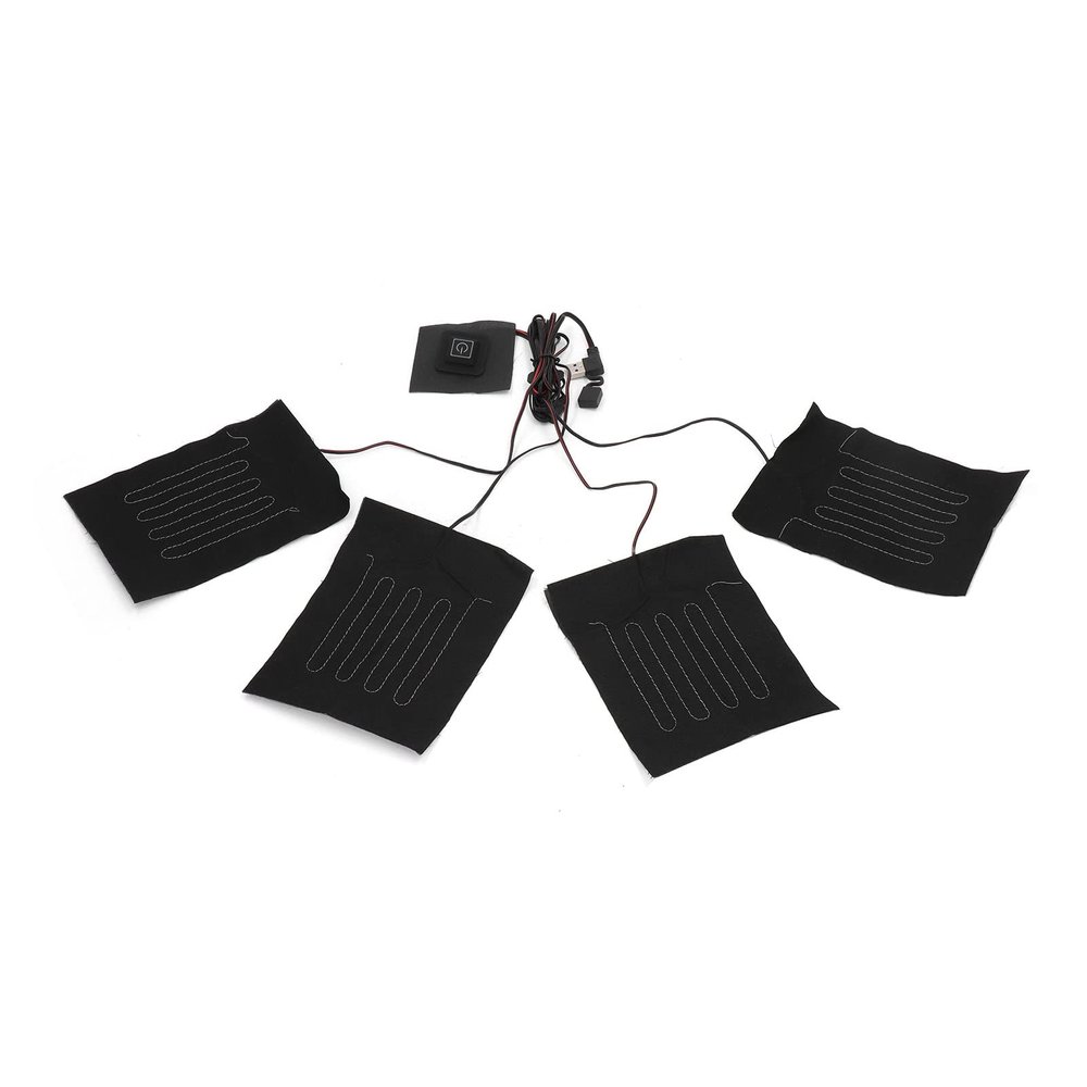 Electric Heating Pad, Portable USB Powered Clothes Heater, Waterproof Fiber Heating Mat for Winter Cam