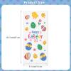 100 Pcs Easter Treat Bags - Happy Easter Gift Bag, Easters Eggs Plastic Cellophane Bag, Clear Colorful Easters Bunny Goodie Candy Favor Bags with Gold Twist Ties for Easte Party Favors Supplies view 3