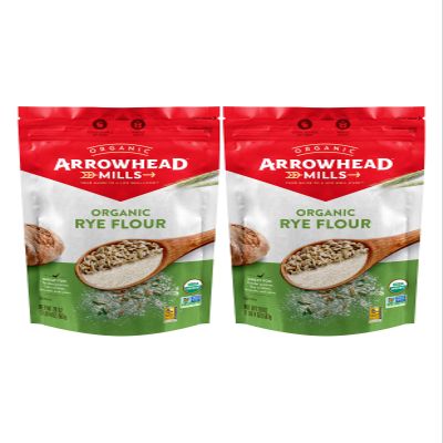 Arrowhead Mills Organic Rye Flour, 20 oz - Palatize Pack of 2