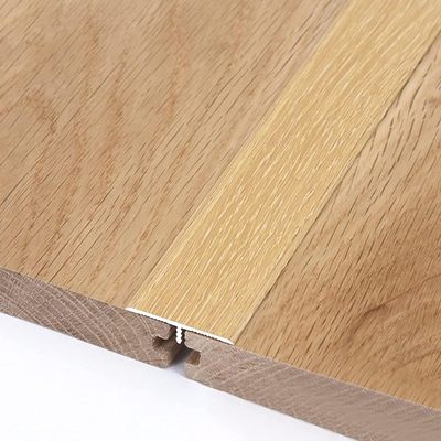 Floor Transition Strip Walkers Entry Ramp, Laminate Floor Gap Cover 30in 40in 50in 60in, Wood Grain Finish Floor Transition Divider Strip for Door Thresholds, Wood to Vinyl and Wood to Tile (Color :
