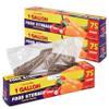 1 Gallon Food Storage Bags with Twist Ties (225 Count) Bulk Freezer Storage Bags Gallon Size for Bread, Vegetables, Fruit, and More, Clear Disposable Twist Tie Storage Bags, Stock Your Home view 1