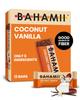 Bahamii Snack Bars, Made with Dates & Nuts, Healthy Snacks, Gluten Free, Good Source of Fiber, Only 6 Ingredients, For Kids & Adults, No Added Sugar, Vegan, 12 Pack, Coconut Vanilla view 1