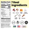Bahamii Snack Bars, Made with Dates & Nuts, Healthy Snacks, Gluten Free, Good Source of Fiber, Only 7 Ingredients, For Kids & Adults, No Artificial Sweeteners, Dairy Free, 12 Pack, Honey Cinnamon view 2