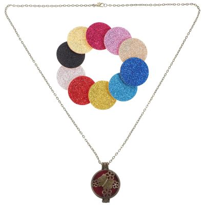 CALLARON Diffuser Necklace for Women Vintage Pendant Jewelry with Refill Pads Elegant Scent Necklace for Comfortable Wear Design