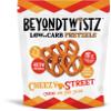 BeyondTwistz Low Carb Pretzels, Cheezy Street, Keto Friendly, 2g Net Carbs, 18g Protein, Powered By HealthSense High Fiber Wheat Flour, Family Size 8oz Bag, Pack of 3 view 1