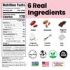 Bahamii Snack Bars, Made with Dates & Nuts, Healthy Snacks, Gluten Free, Good Source of Fiber, Only 6 Ingredients, For Kids & Adults, No Added Sugar, Vegan, 12 Pack, Chocolate Almond view 2
