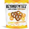 BeyondTwistz Low Carb Pretzels, Sunny Mustard, Keto Friendly, 2g Net Carbs, 18g Protein, Powered By HealthSense High Fiber Wheat Flour, Family Size 8oz Bag, Pack of 3 view 1
