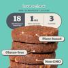 Love + Chew Mini Vegan Cookies, Gluten Free, 3g Plant Based Protein Per Cookie, Healthy Snacks for Adults and Kids, Individually Wrapped Chocolate Cookies, Chocolate Lover Variety Pack, 18 Pack view 2