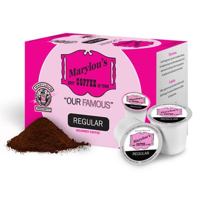 Marylous Coffee - Famous Regular Blend Gourmet Coffee, Delightful Medium Roast Coffee, Compatible with Keurig Coffee Maker, 1 Count (72 Single Serve Cups)