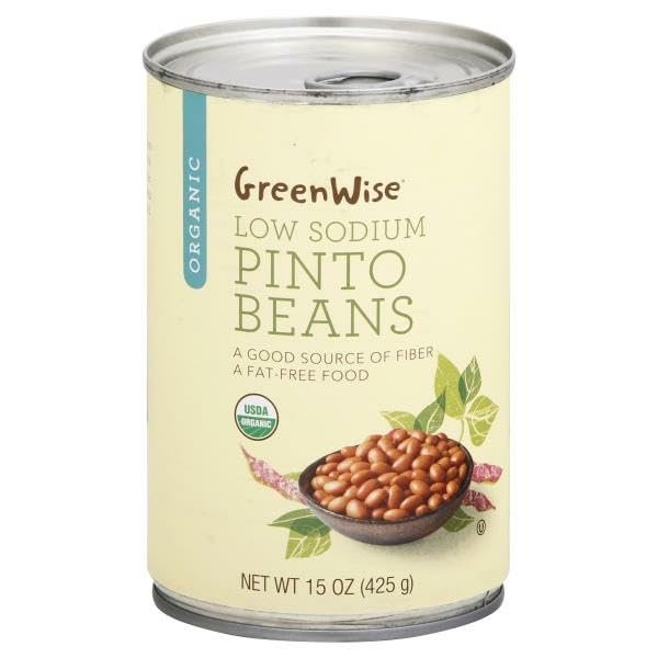 Green-Wise Organic Low Sodium Pinto Beans - 15 oz.