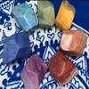 Chakra Soap Set, Soap Rocks, Rainbow Soap, Yoga Soap, Spiritual gift set, Healing Stone Soap, Chakra bath set, Unisex Gifts view 3