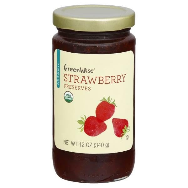 Green-Wise Organic Strawberry Preserves - 12 oz