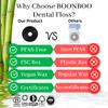 BOONBOO Dental Floss Refill Rolls, Charcoal Woven Thread, 4 Pack, Mint Flavor view 4