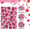 AORZIT 120 Sheets Valentines Day Tissue Paper Bulk 8 Design Pink Red Heart Lip Pattern Gift Wrapping Paper for Valentine's Wedding Mother's Day Party Decor DIY Craft view 4