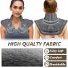 AiricePac Microwave Heating Pad for Neck Shoulders and Back Pain Relief with Moist Heat, Weighted Microwavable Heated Neck Wrap Warmer, Uncented Gery view 4