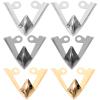 Women's High Heels Toe Covers 3 Pairs Metal Tip Caps Shoe Crease Protectors view 1
