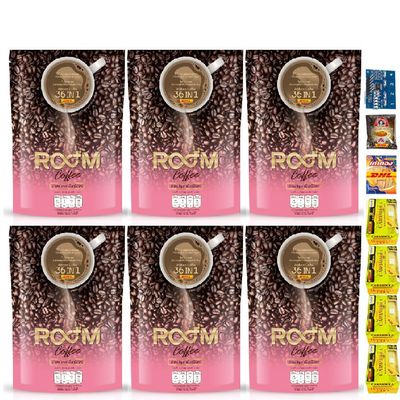 10 Sachets/Pack(150g) 0% Sugar Intense Mellow Snack Room Coffee Premium Arabica Healthy Roasted Delicious Set 6 By Beautygoodshop [Get Free For You Beauty Gifts]
