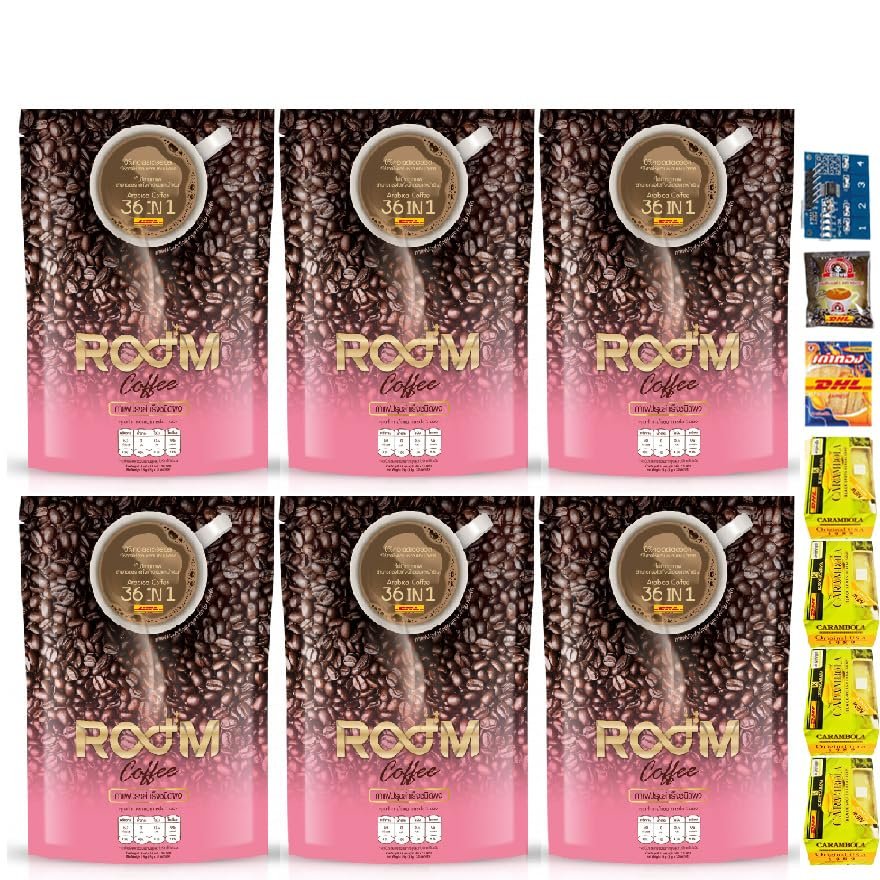 10 Sachets/Pack(150g) 0% Sugar Intense Mellow Snack Room Coffee Premium Arabica Healthy Roasted Delicious Set 6 By Beautygoodshop [Get Free For You Beauty Gifts]