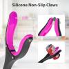 43" Grabber Reacher Tool, Foldable Reacher Grabber Pickup Tool with 360 Rotating Jaw & Two Magnets, Extra Long Trash Picker Upper Grabber, Extension Grabbers for Seniors, Pink view 4